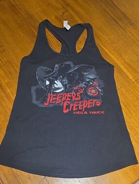 Jeepers Creepers Mega Truck Racerback Tank Sz M